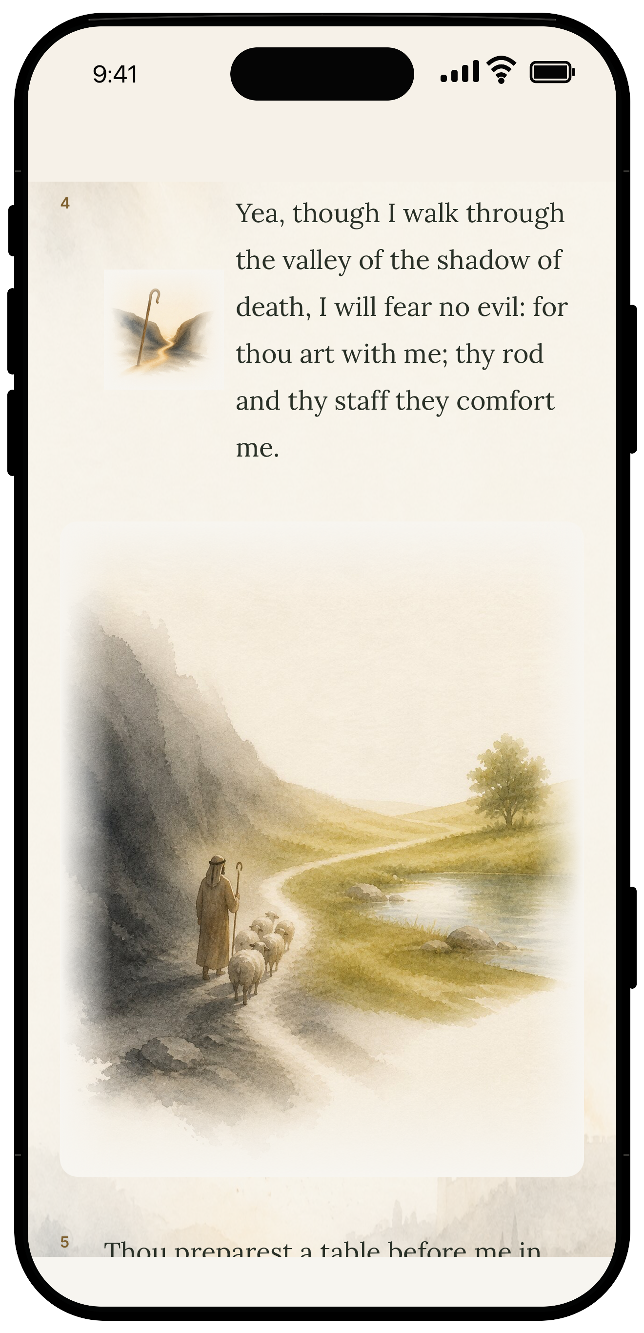 Bible Life illustrated Scripture reader on iPhone